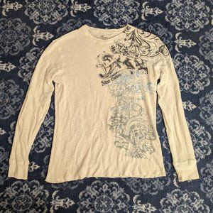 Affliction style (Filter Clothing) Women's Thermal Longsleeve Size L